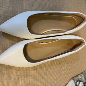 Elegant White Women's Flats